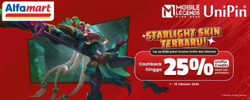 Unlock Zhask “Death's Shadow” Skin di MLBB, Dapatkan Cashback hingga 25% Top Up MLBB Pakai Voucher UniPin dari Alfamart!